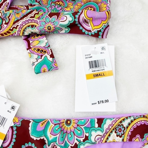 NWT Becca by Rebecca Virtue Groovy Floral Candace Top & Matching Bottoms - Picture 6 of 7